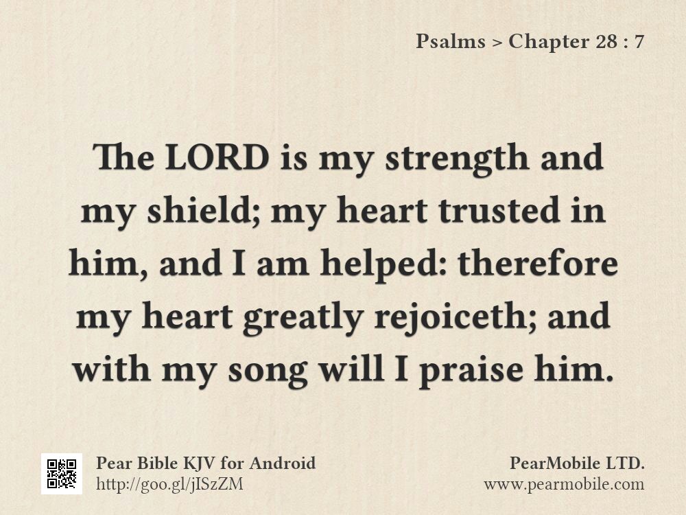 Psalms, Chapter 28:7